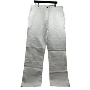 Dickies Pants Mens Double‎ Knee Utility Carpenter 40 x 32 White Loop-Free NWT
